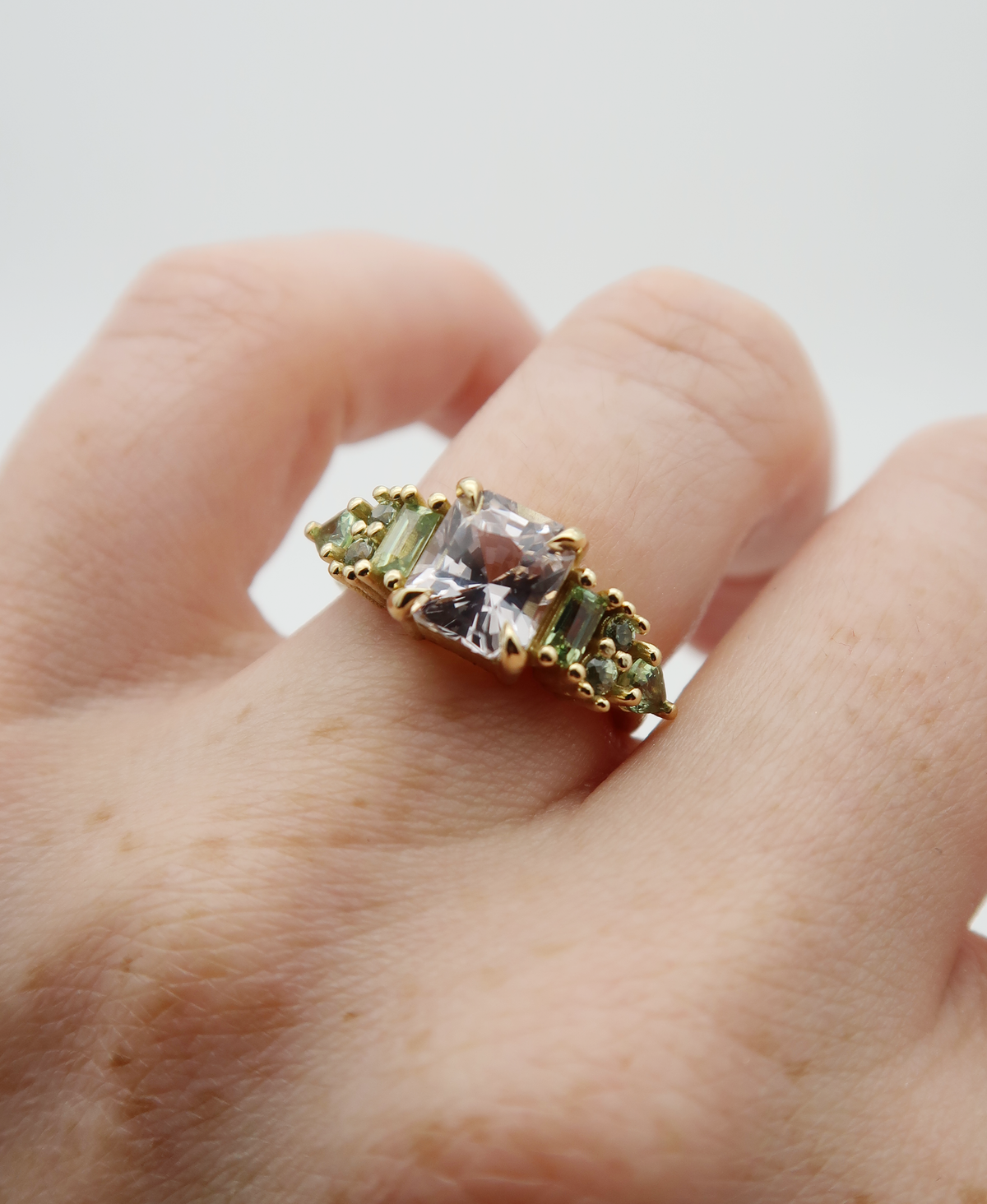 An absolutely epic pair of custom 18k yellow gold sapphire engagement rings for a truly incredible couple. From accent stone layouts to colours and cuts, every detail was thoughtfully selected. Each ring is unique, yet they compliment each other effortlessly. 