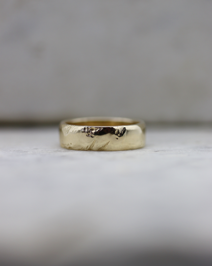 10K Yellow Gold Erosion Band