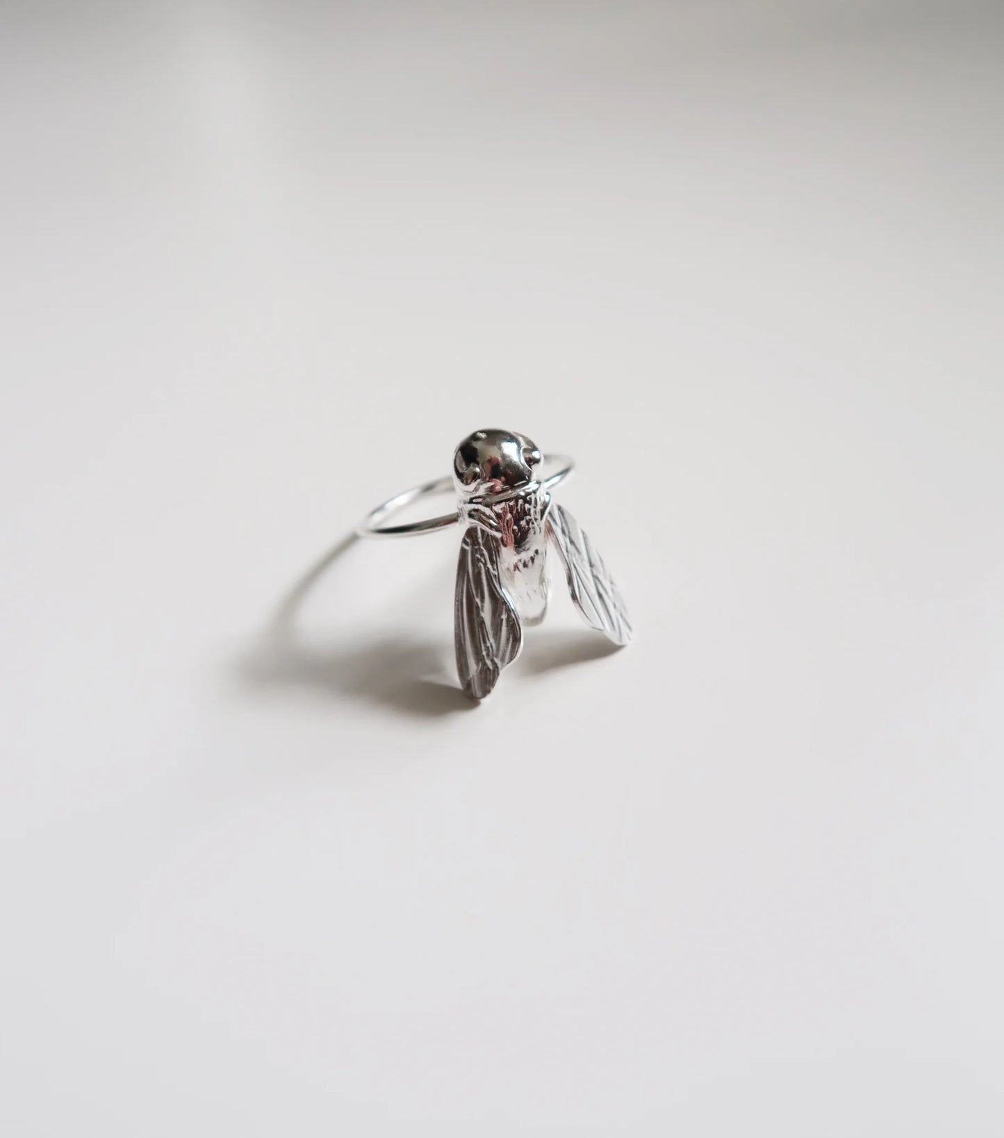 Sculptural Bee Ring - Sterling Silver