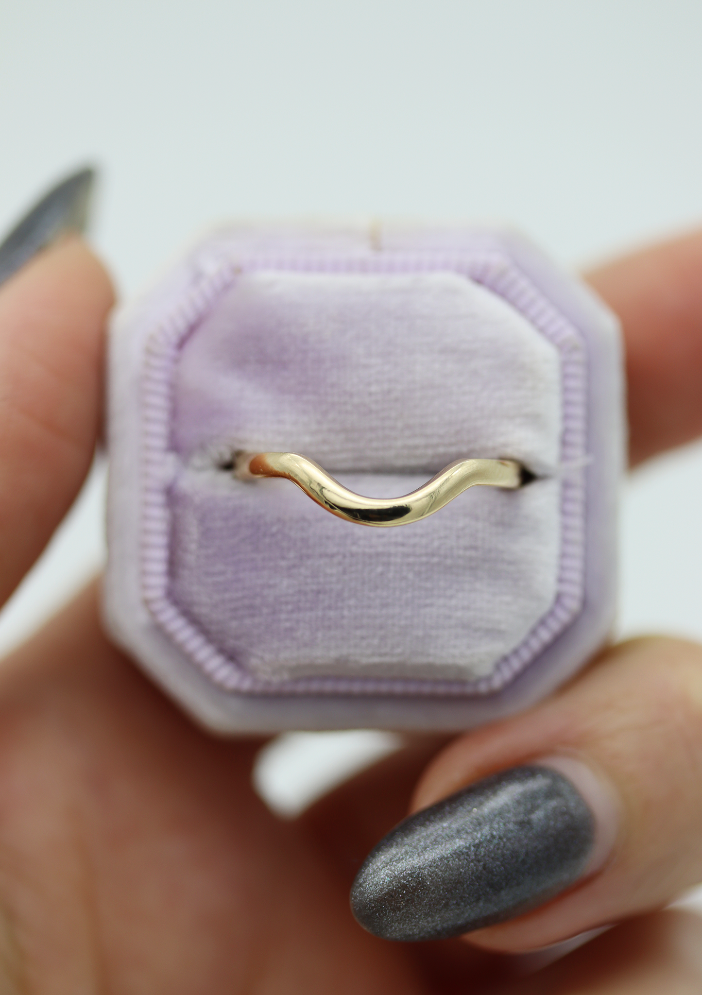 14K Yellow Gold High Polish Contour Band