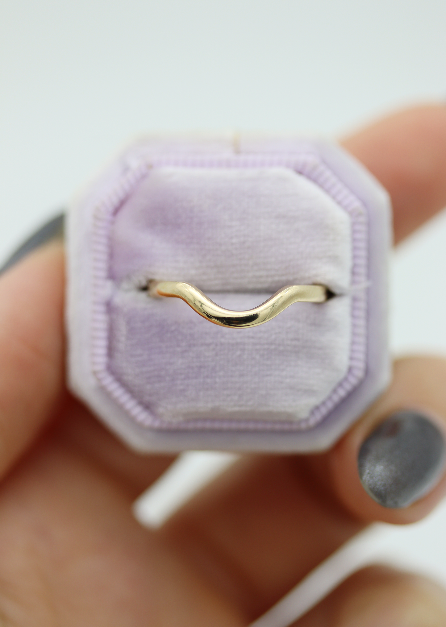14K Yellow Gold High Polish Contour Band