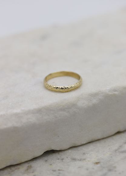 10K Yellow Gold Canyon Band