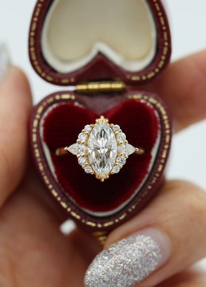 Rhonwen Marquise Lab Diamond Engagement Ring