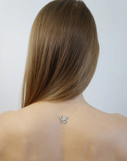 Two-Headed Rabbit Necklace - Sterling Silver