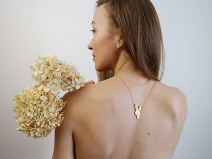 Doe Necklace - Gold Plated Sterling Silver