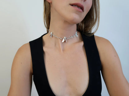 The Worker Bee Choker - Sterling Silver