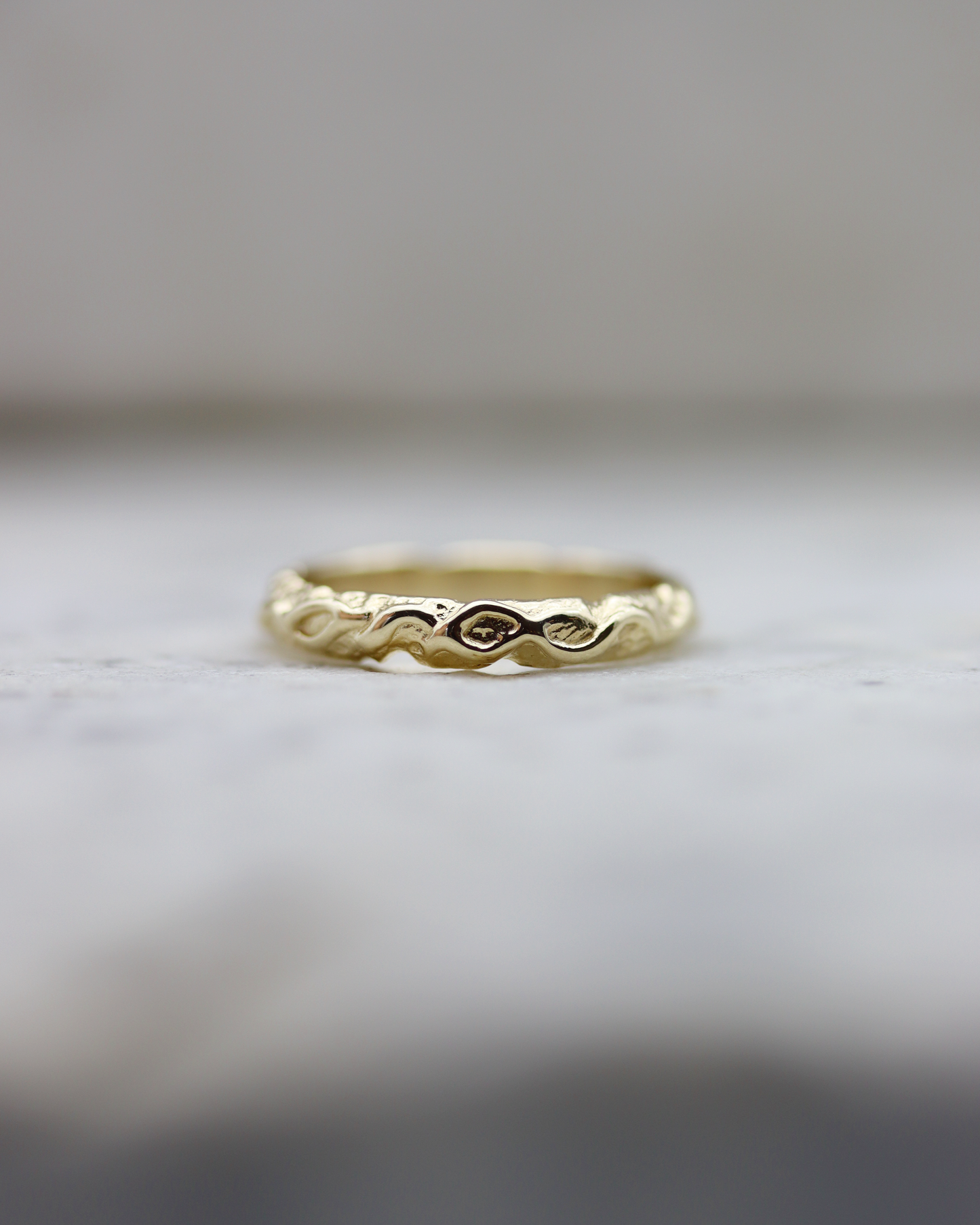 10K Yellow Gold Petite Tangles Wedding Band