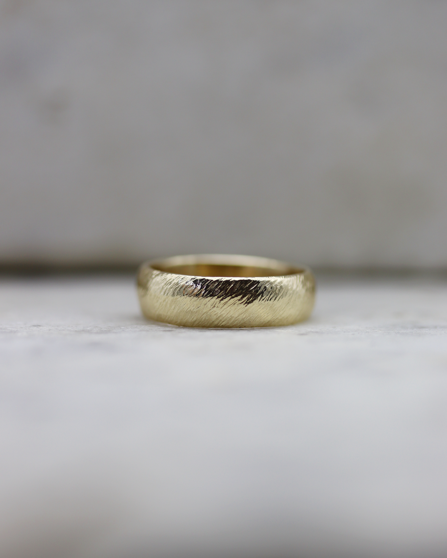 10K Yellow Gold Wild Horses Wedding Band