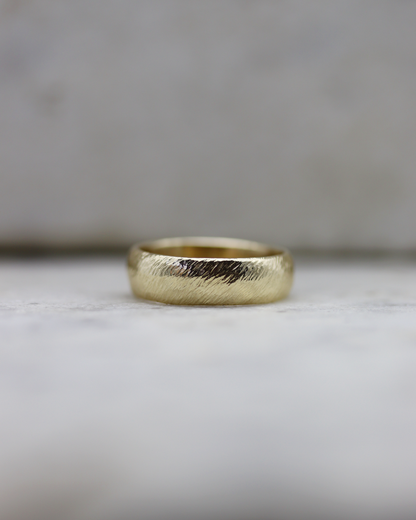 10K Yellow Gold Wild Horses Wedding Band