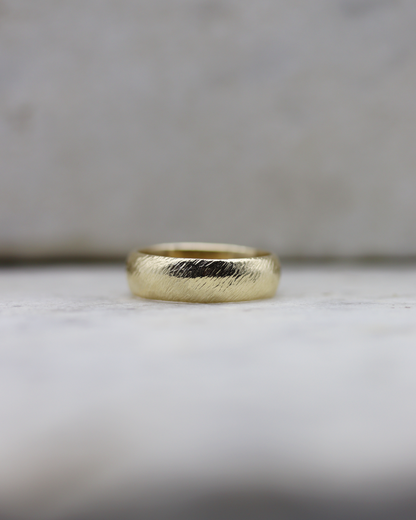 10K Yellow Gold Wild Horses Wedding Band