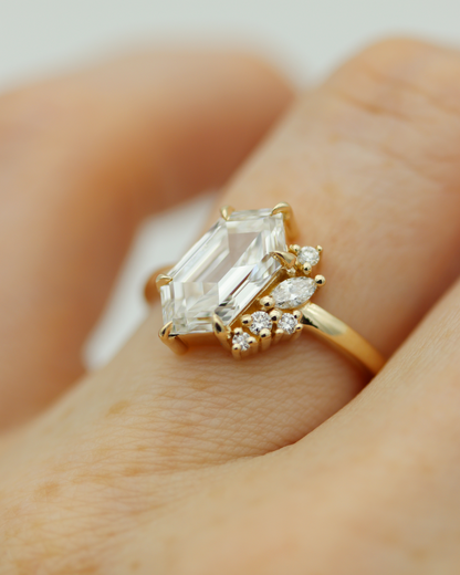 Skye Dutch Marquise Lab Diamond Cluster Engagement Ring