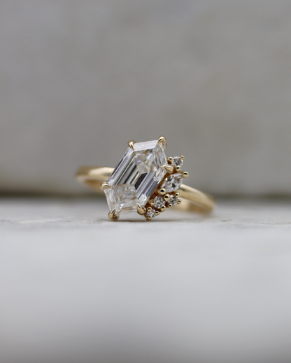 Skye Dutch Marquise Lab Diamond Cluster Engagement Ring