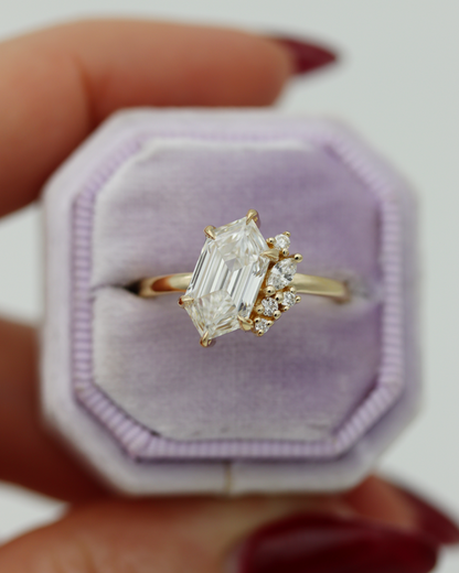 Skye Dutch Marquise Lab Diamond Cluster Engagement Ring