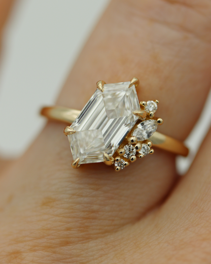 Skye Dutch Marquise Lab Diamond Cluster Engagement Ring
