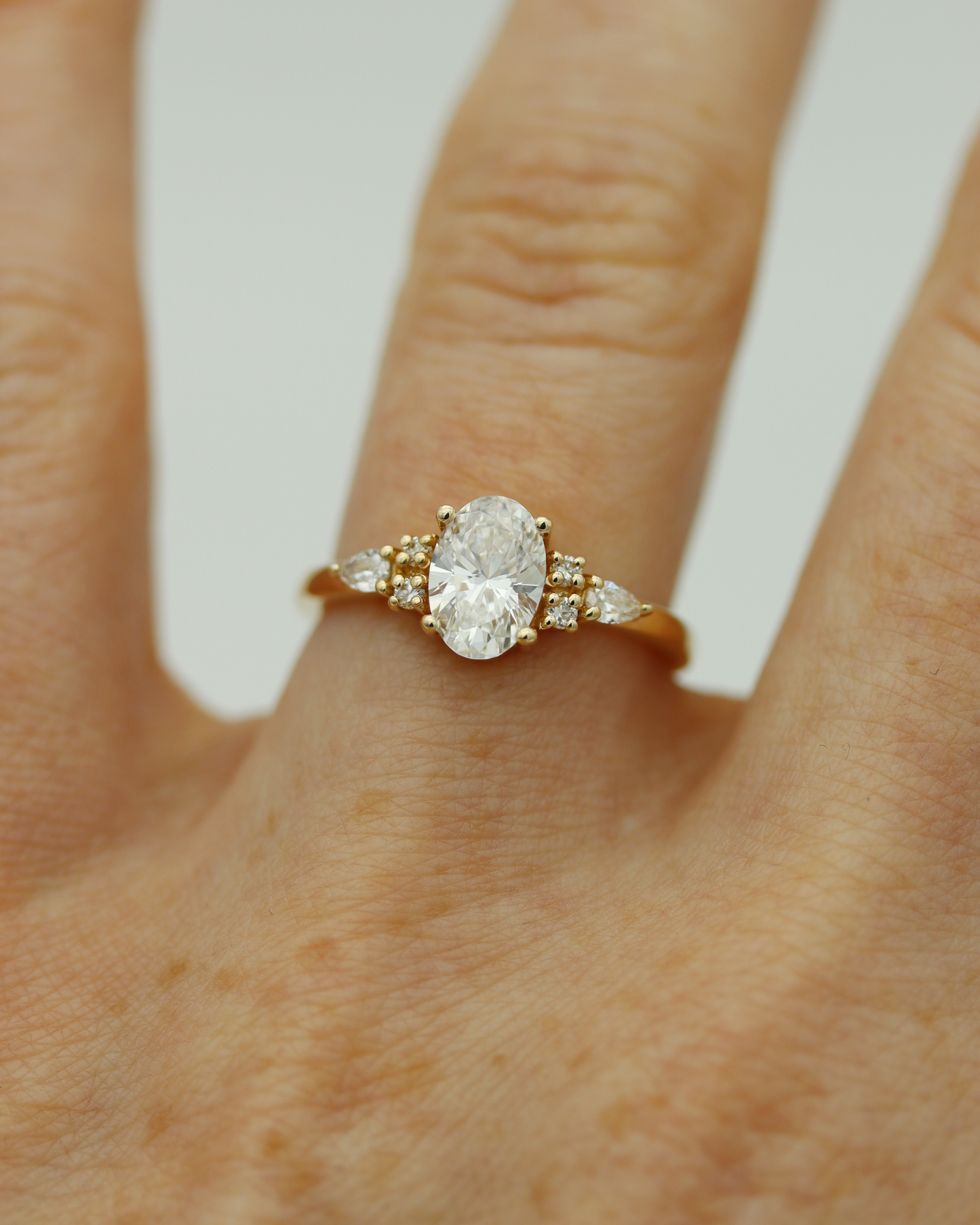 Isla 1.0ct Oval Cut Lab Diamond Engagement Ring