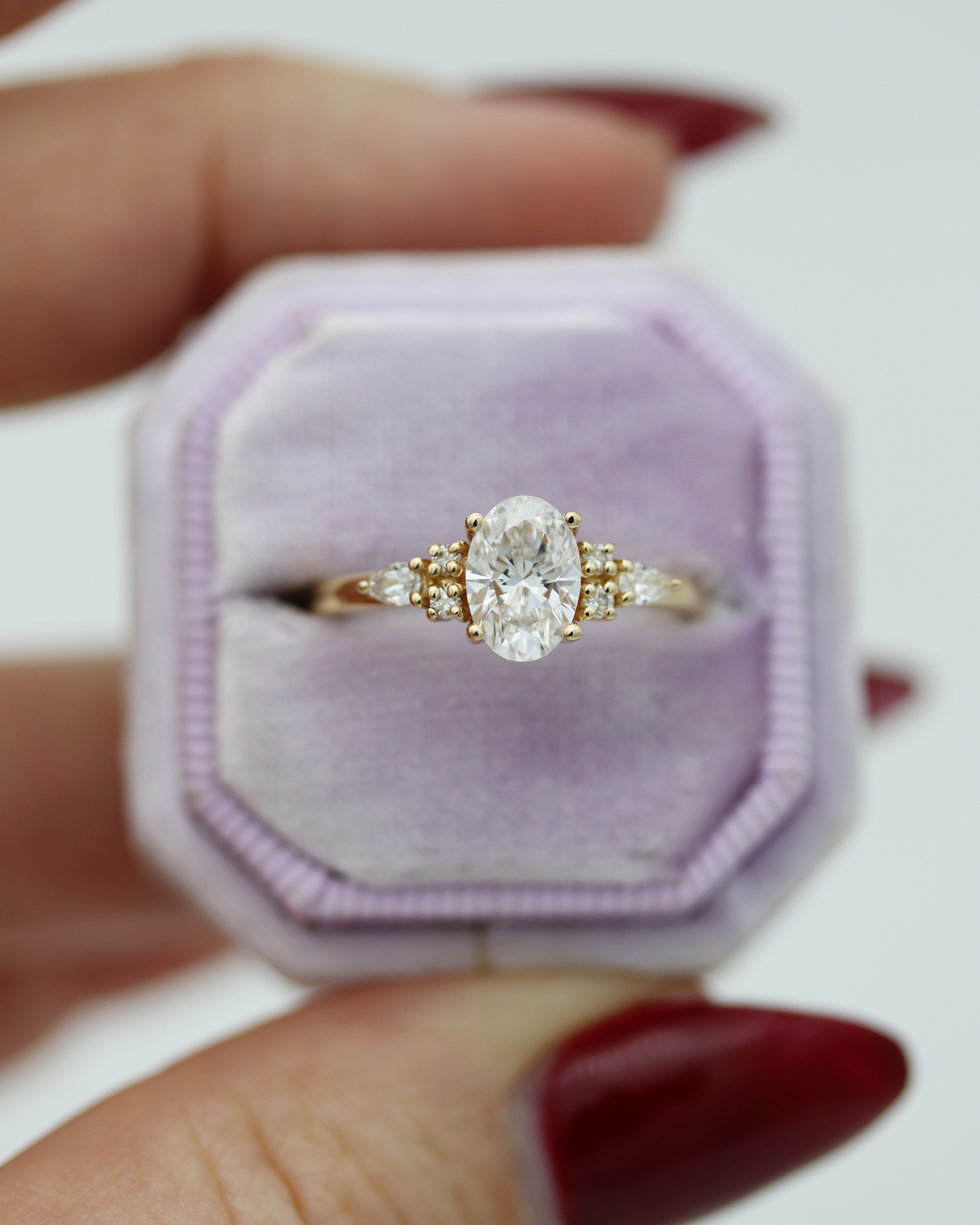 Isla 1.0ct Oval Cut Lab Diamond Engagement Ring