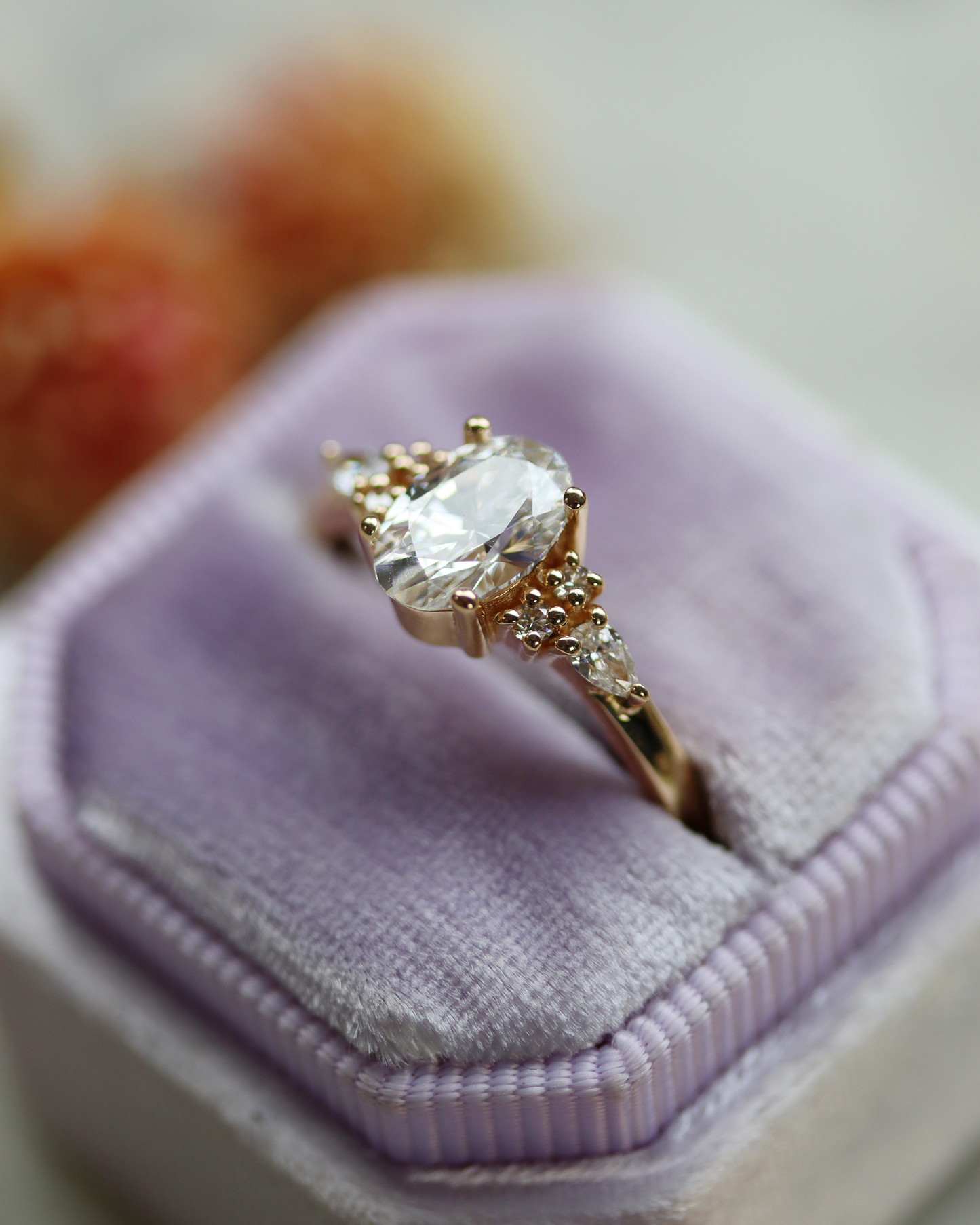 Isla 1.0ct Oval Cut Lab Diamond Engagement Ring