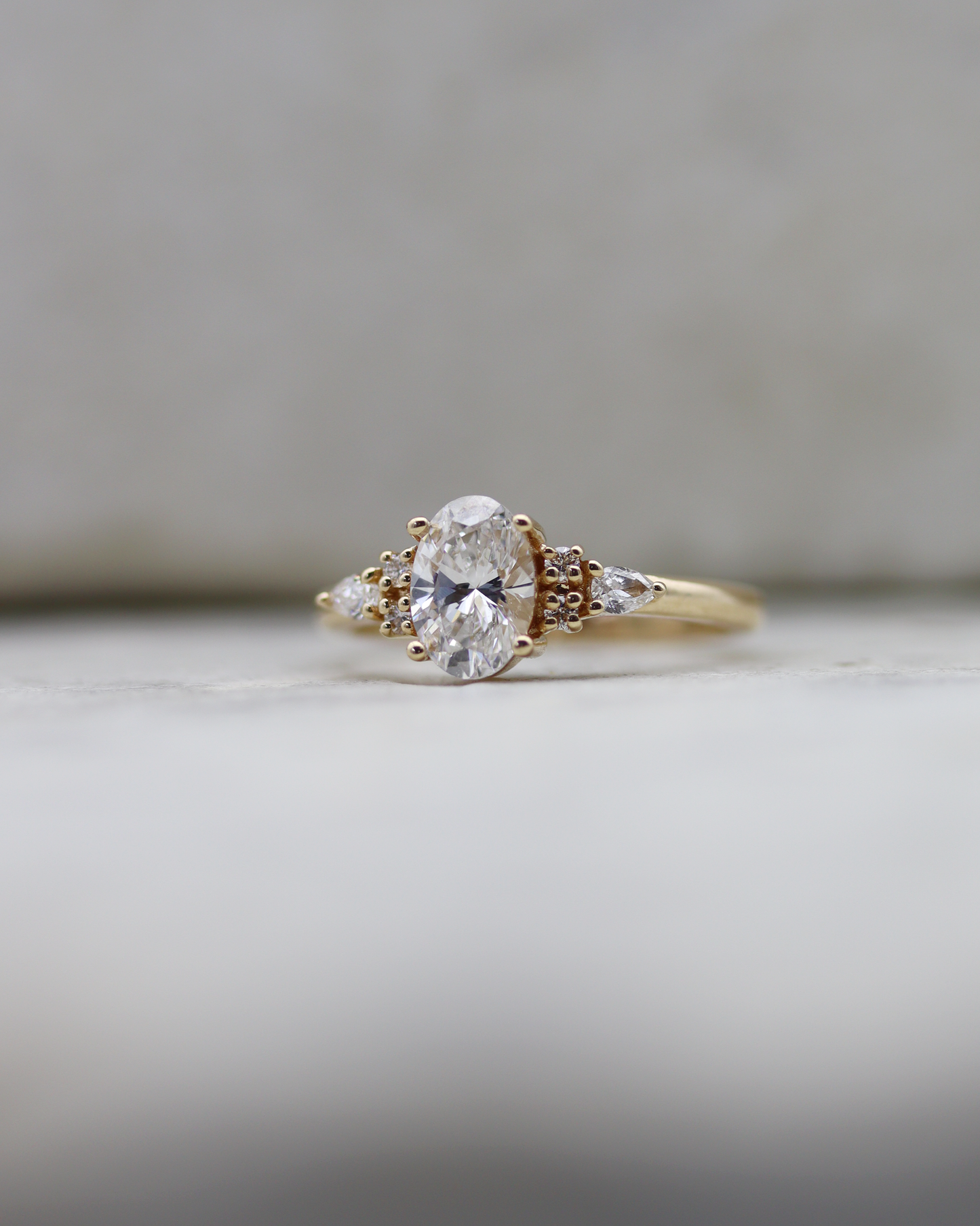 Isla 1.0ct Oval Cut Lab Diamond Engagement Ring