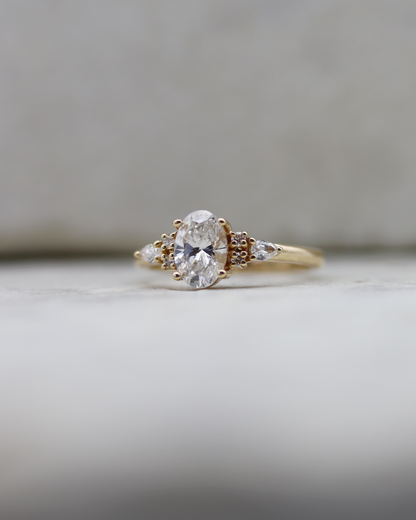 Isla 1.0ct Oval Cut Lab Diamond Engagement Ring