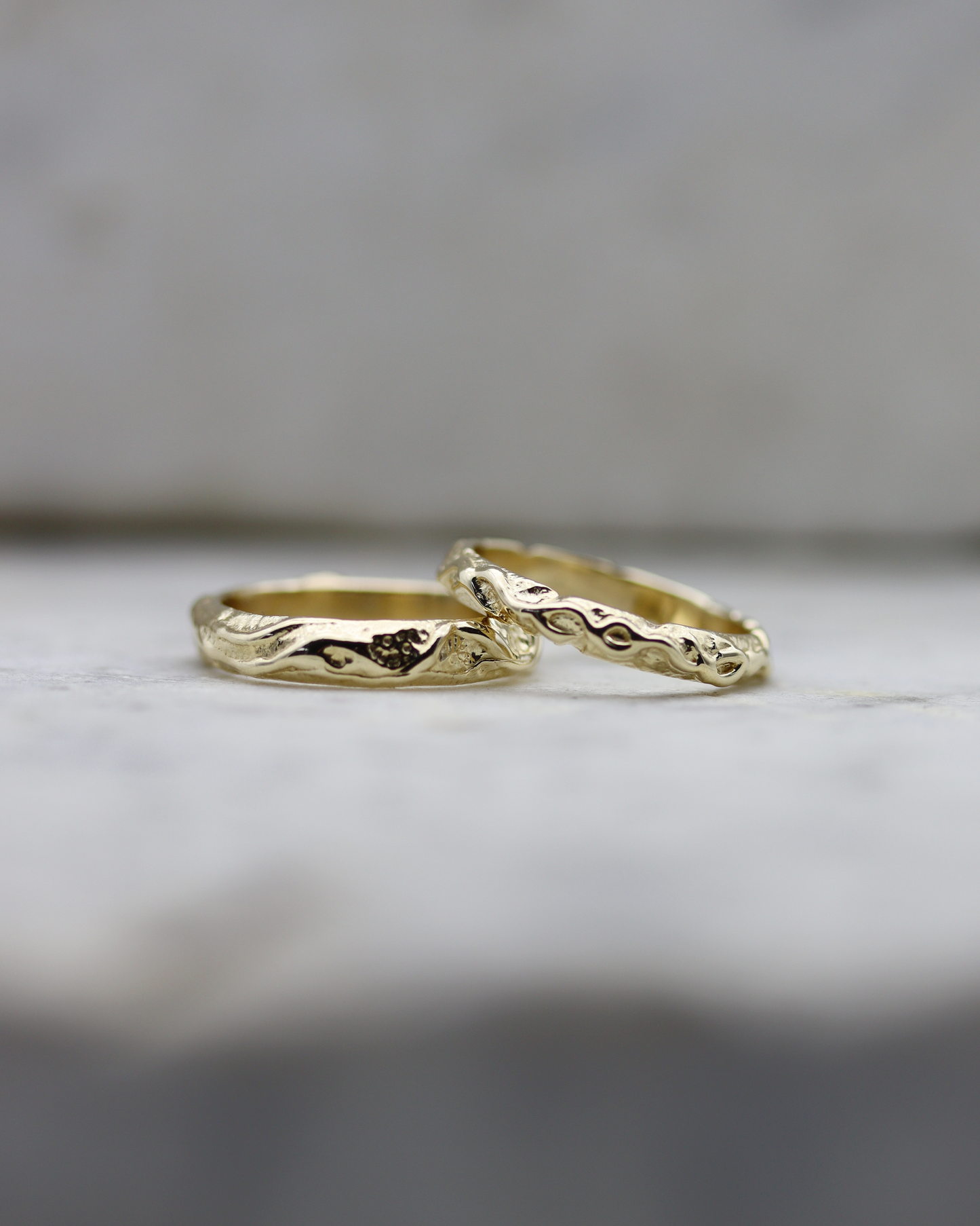 10K Yellow Gold Petite Tangles Wedding Band